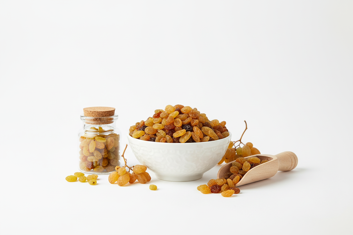 Raisins – Clean Studio White Background